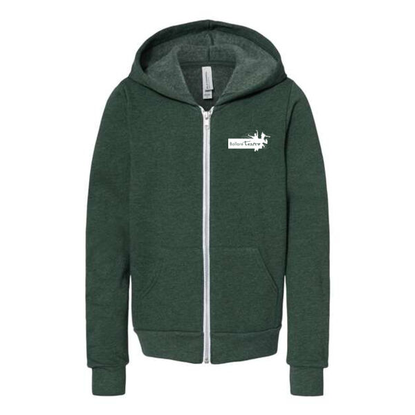 Bella+Canvas - Youth Sponge Fleece Full-Zip Hoodie - Embroidered Logo Thumbnail