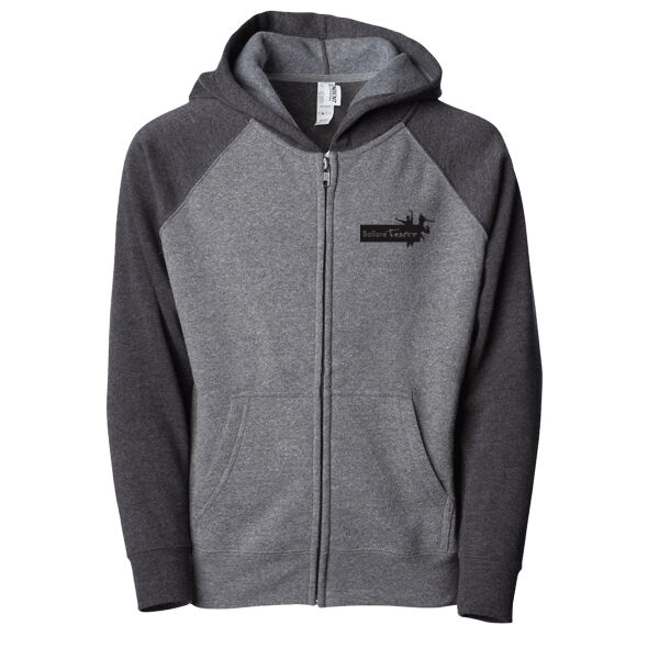 Youth Lightweight Special Blend Raglan Zip Hood - Embroidered Logo Thumbnail