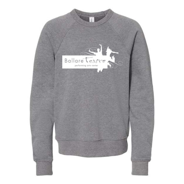 BELLA + CANVAS - Youth Sponge Fleece Crewneck Sweatshirt - Printed Logo Thumbnail