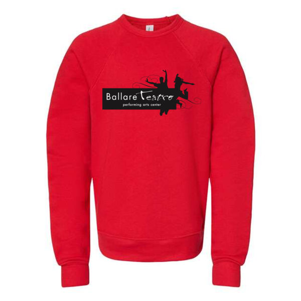 BELLA + CANVAS - Youth Sponge Fleece Crewneck Sweatshirt - Printed Logo Thumbnail