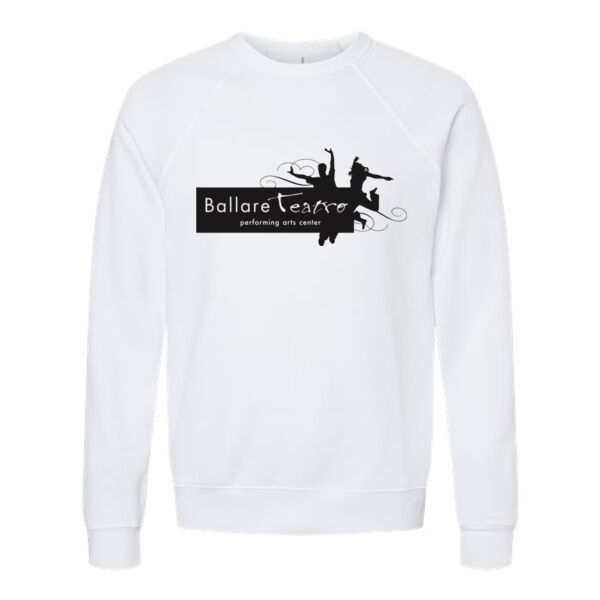 BELLA + CANVAS - Sponge Fleece Raglan Crewneck Sweatshirt - Printed Logo Thumbnail
