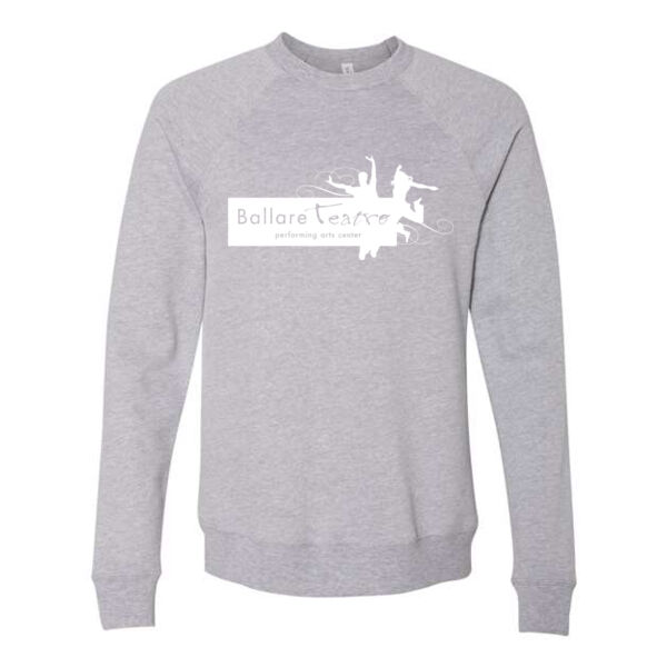 BELLA + CANVAS - Sponge Fleece Raglan Crewneck Sweatshirt - Printed Logo Thumbnail